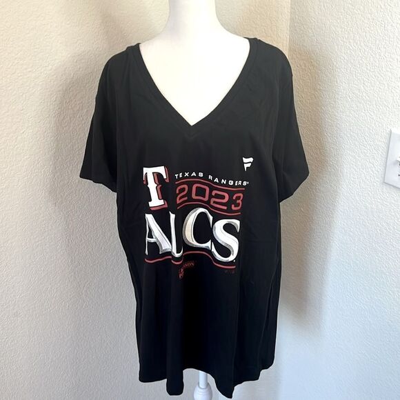 Fanatics Texas Rangers 2023 ALCS Post Season Short Sleeve T-Shirt ~ Size 1X - Picture 1 of 4